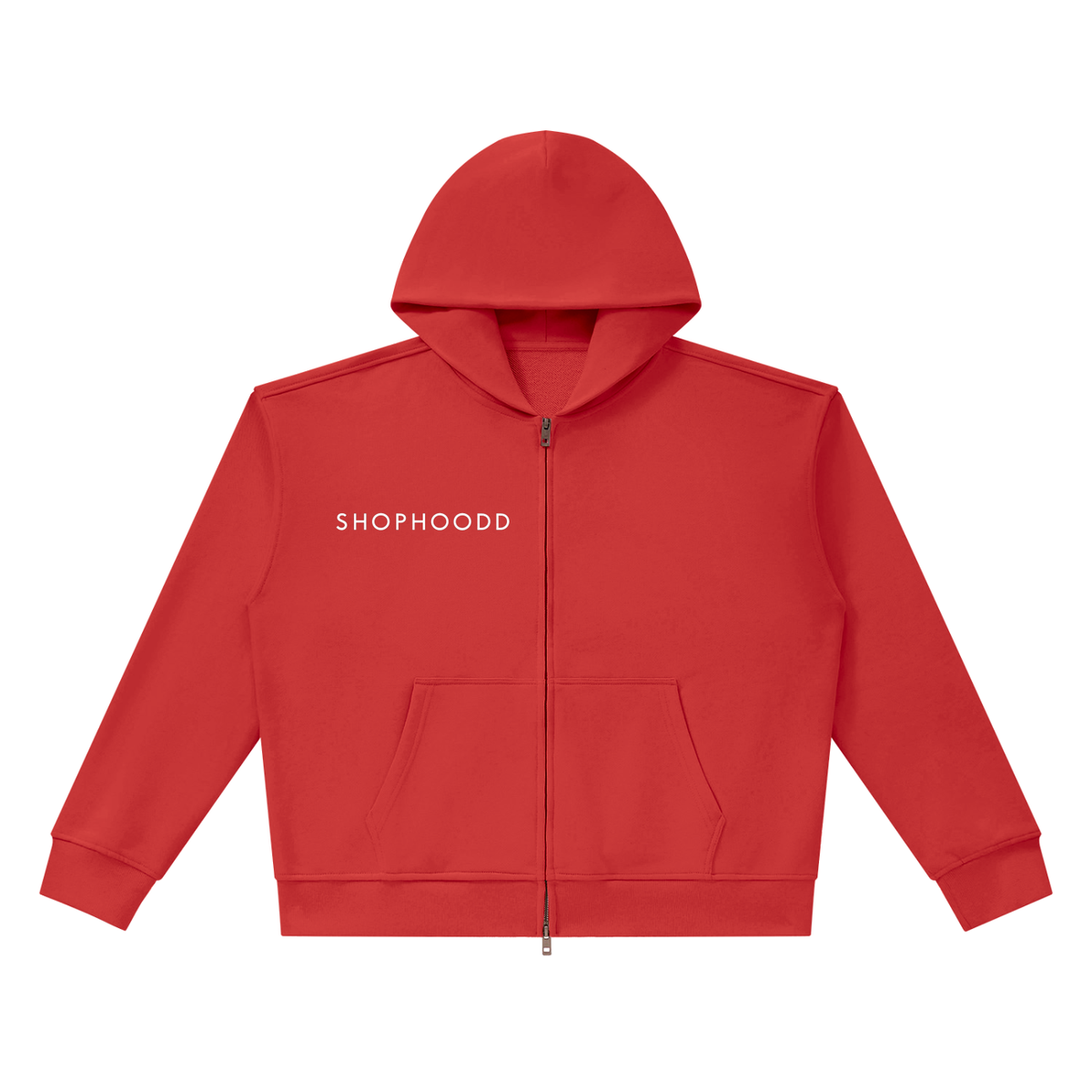 SHOPHOODIE® LONDON SHOPHOODD 420 GSM heavyweight boxy full-zip hoodie — product image 9