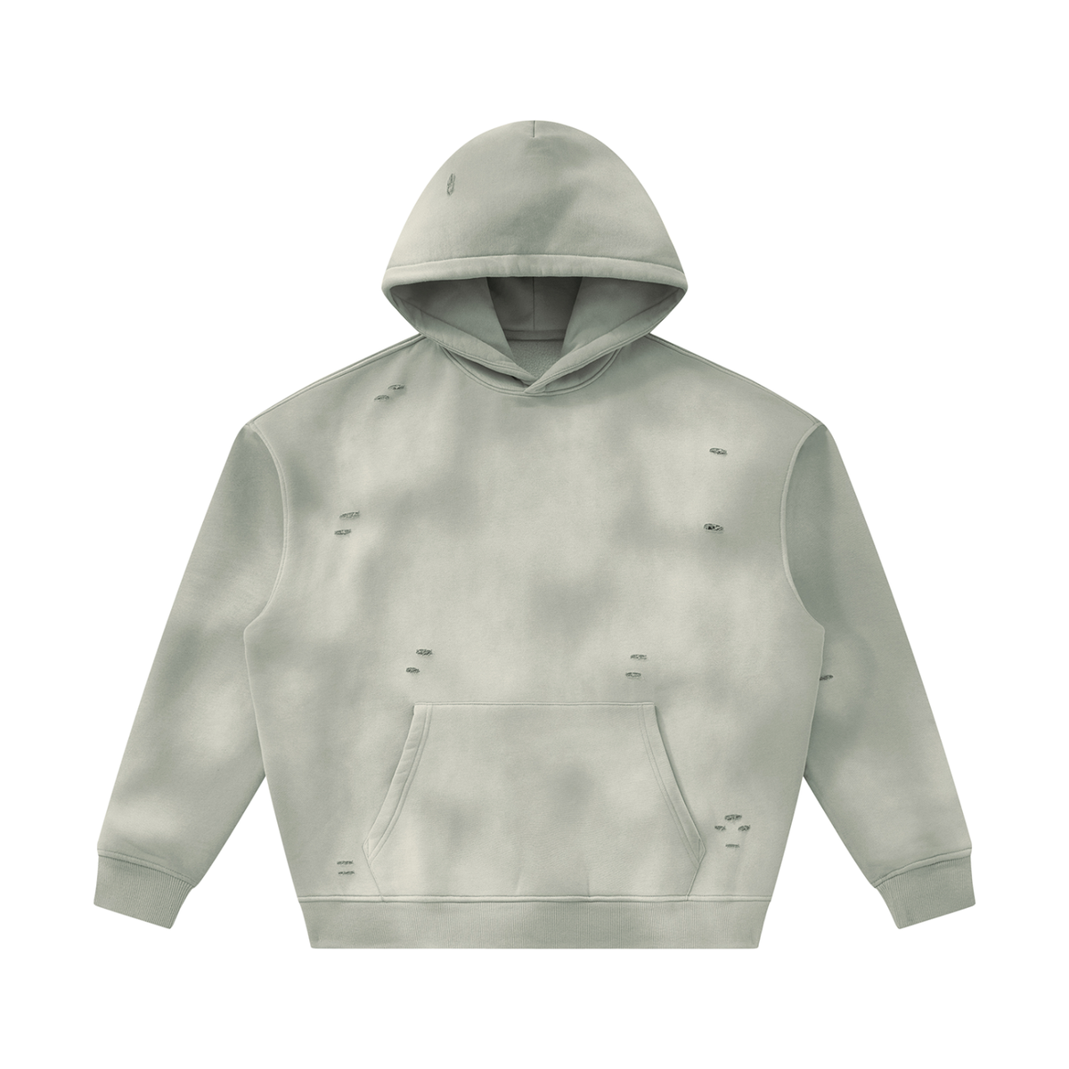 SHOPHOODIE® BLANK Sunfade Frayed Oversized Fleece Hoodie — 350 GSM — product image 3
