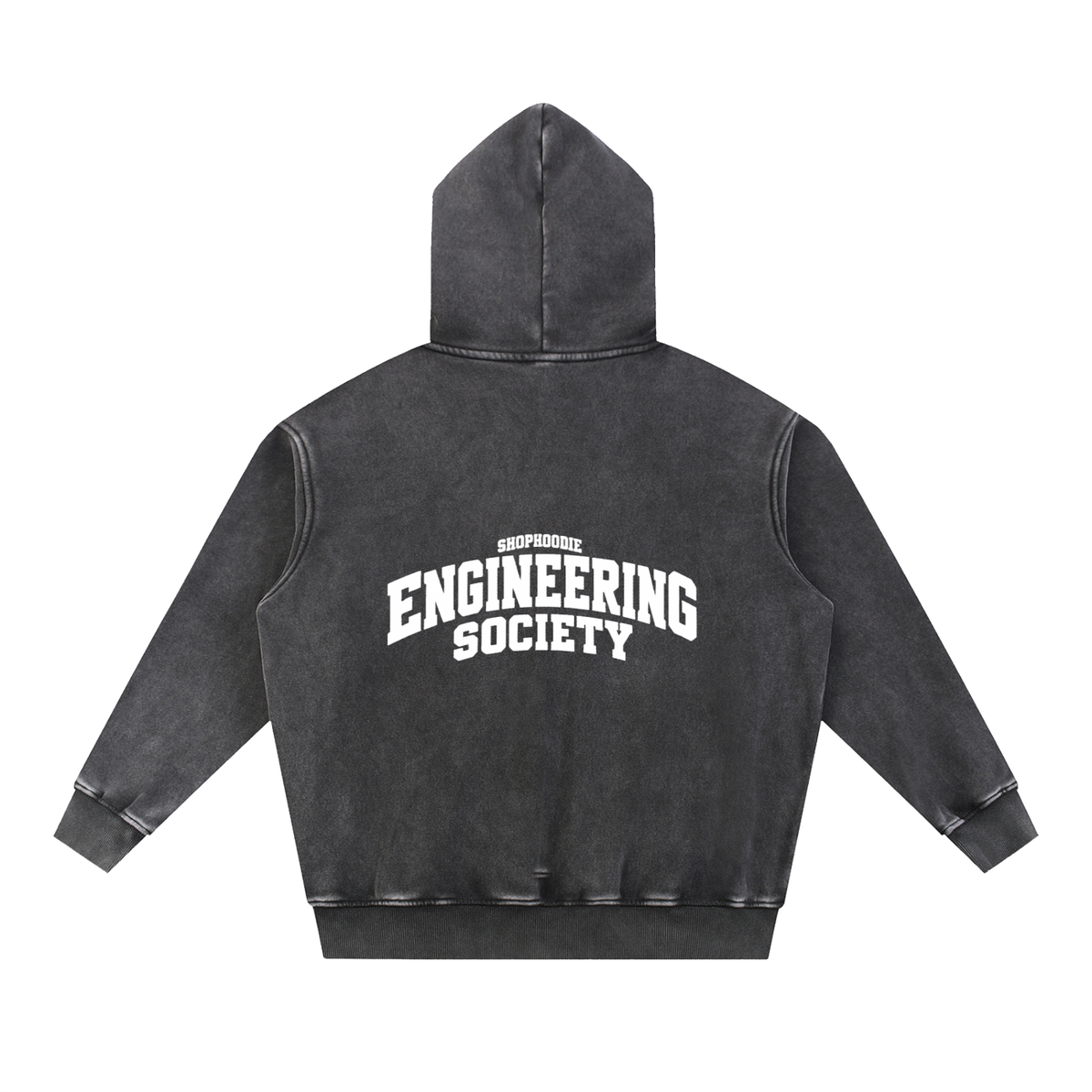 SHOPHOODIE® CAMPUS ENGINEERING SOCIETY Fleece Oversized Hoodie — 355 GSM — view 2