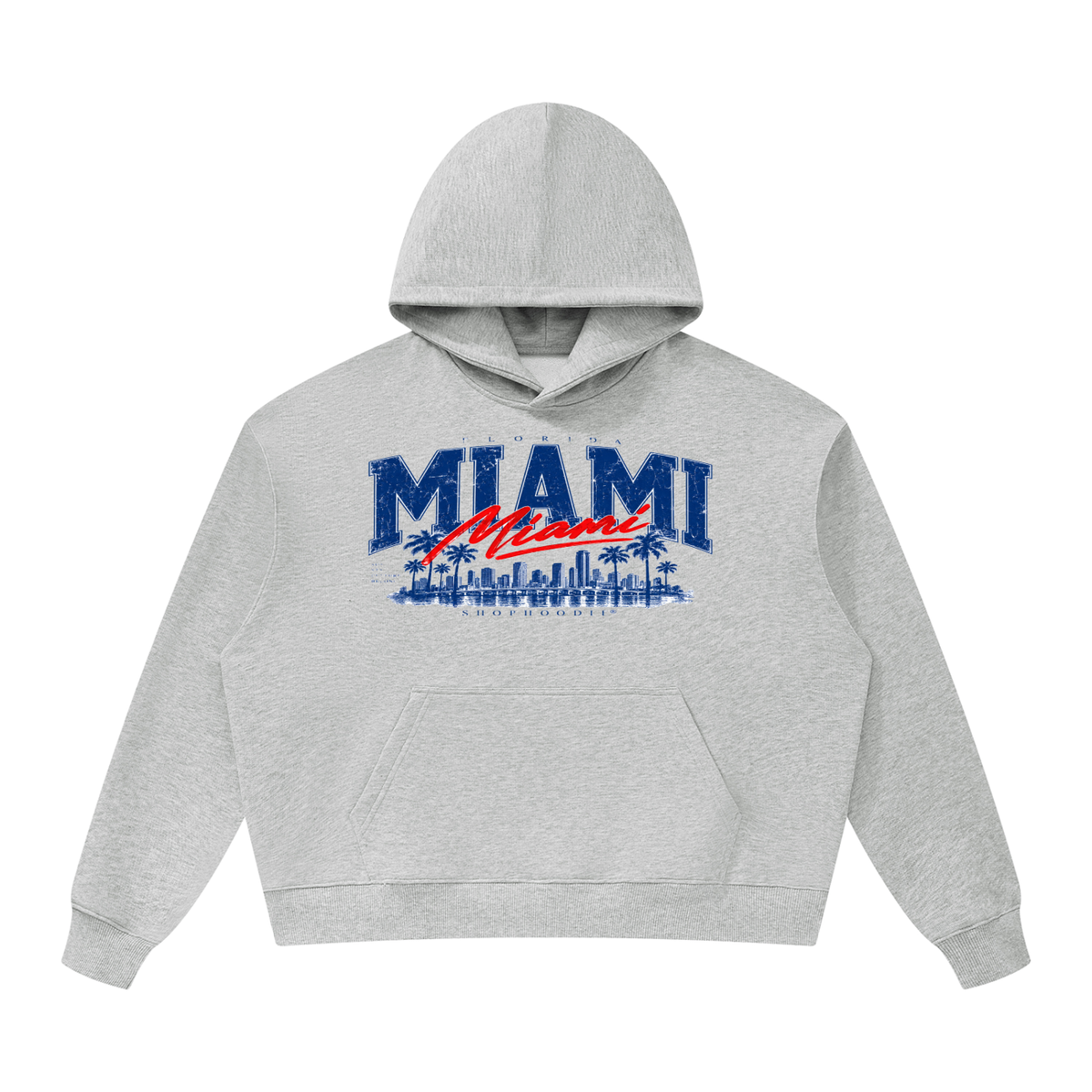 SHOPHOODIE® MIAMI Oversized Heavyweight Full-Zip Hoodie — 530 GSM — view 7