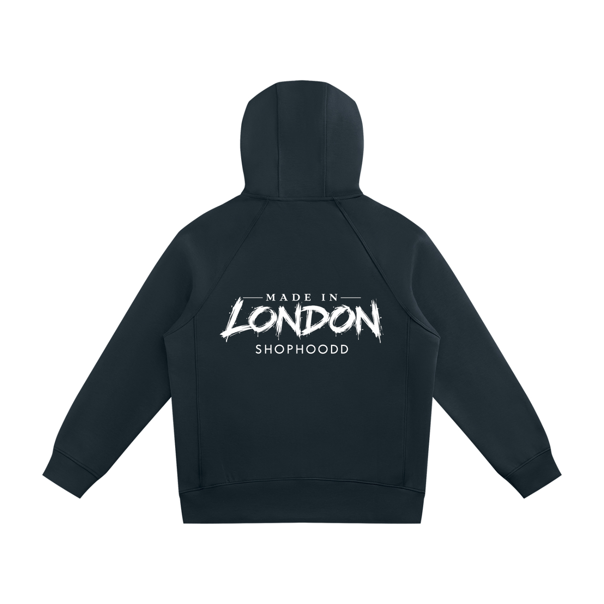 SHOPHOODIE® LONDON SHOPHOODD Made in London 380 GSM unisex raglan full-zip hoodie — product image 8