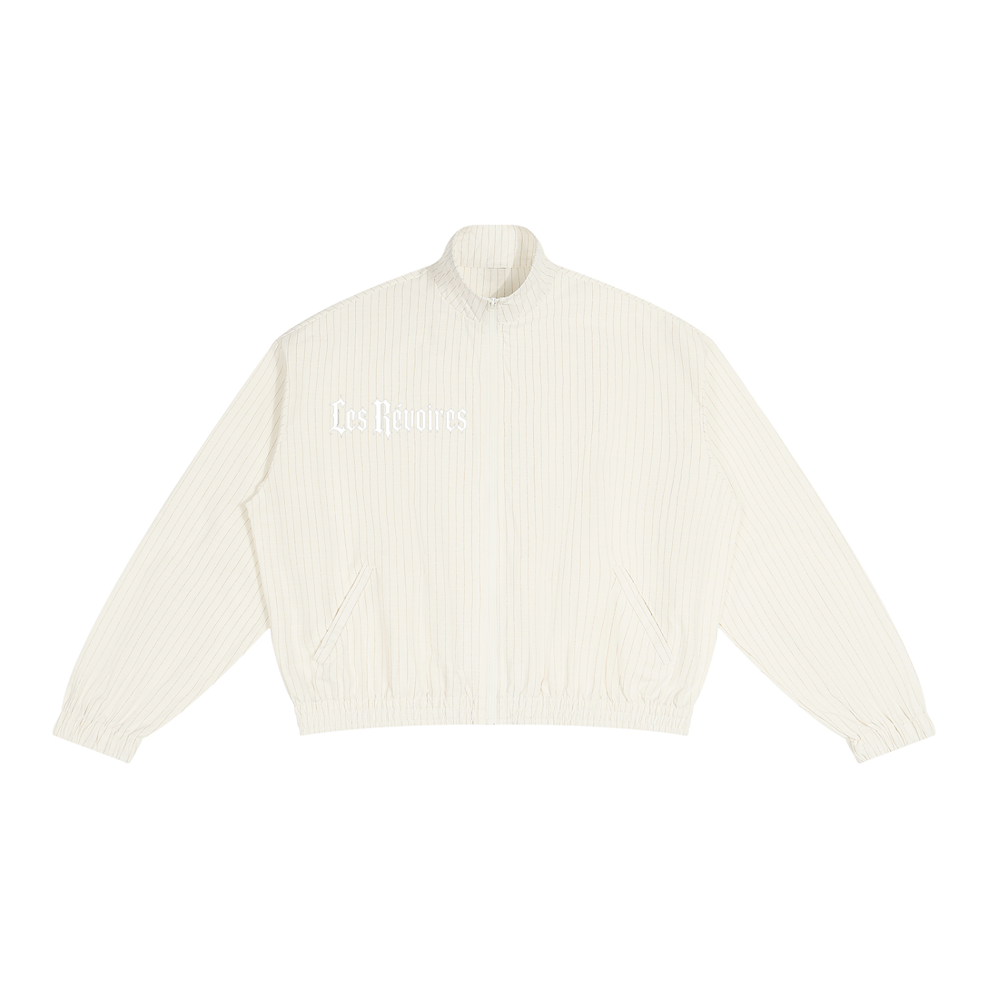 SHOPHOODIE LES REVOIRES Unisex Striped Full-Zip Track Jacket