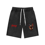 Unisex Mineral Wash Raw Edge Shorts by ShopHoodie®