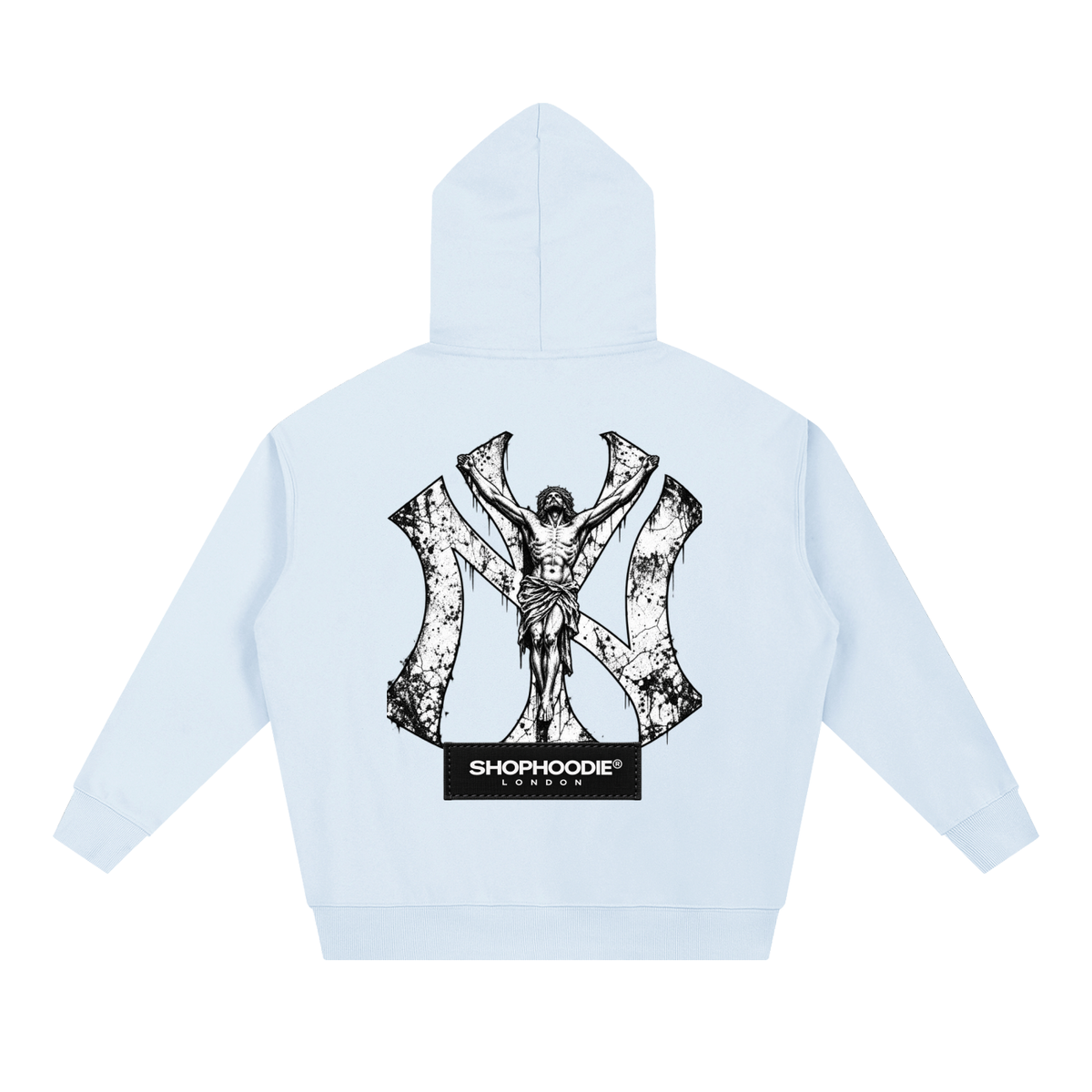 SHOPHOODIE® LONDON AVANT NY 430 GSM oversized heavyweight hoodie — product photograph 6