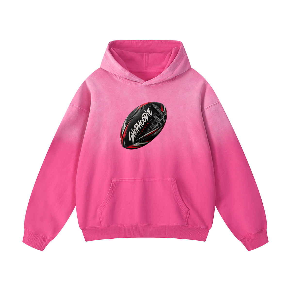 SHOPHOODIE LONDON Rugby 400 GSM unisex heavyweight sunfade oversized hoodie for rugby fans – image 9