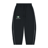 SHOPHOODIE® NIGERIA FLAG Piping Fleece Barrel-Leg Sweatpants — 345 GSM