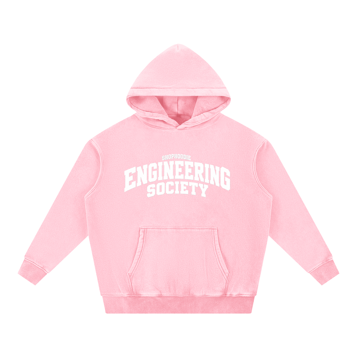SHOPHOODIE® CAMPUS ENGINEERING SOCIETY Fleece Oversized Hoodie — 355 GSM — view 17