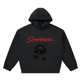 SHOPHOODIE® DARK ROSE Heavyweight Fleece Boxy Hoodie — 500 GSM