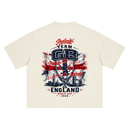 SHOPHOODIE® TEAM GB WORLD CUP 2026 BOXY OVERSIZED T-SHIRT