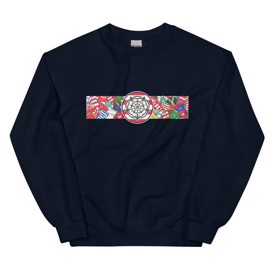 Doncaster Yorkshire Rose Retro Football Unisex Sweatshirt