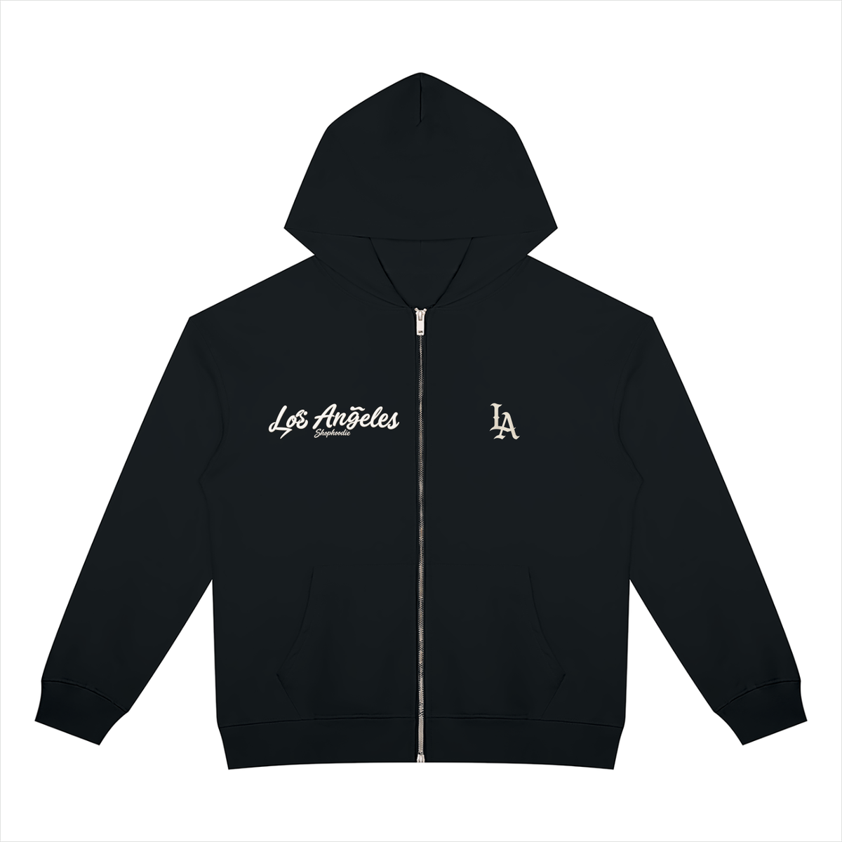 SHOPHOODIE® Los Angeles City of Angels LA Heavyweight Full-Zip Hoodie