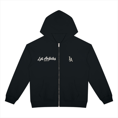 SHOPHOODIE® Los Angeles City of Angels LA Heavyweight Full-Zip Hoodie