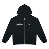 SHOPHOODIE® Los Angeles City of Angels Full-Zip & AVANT USA Barrel Sweatpants Complete Set