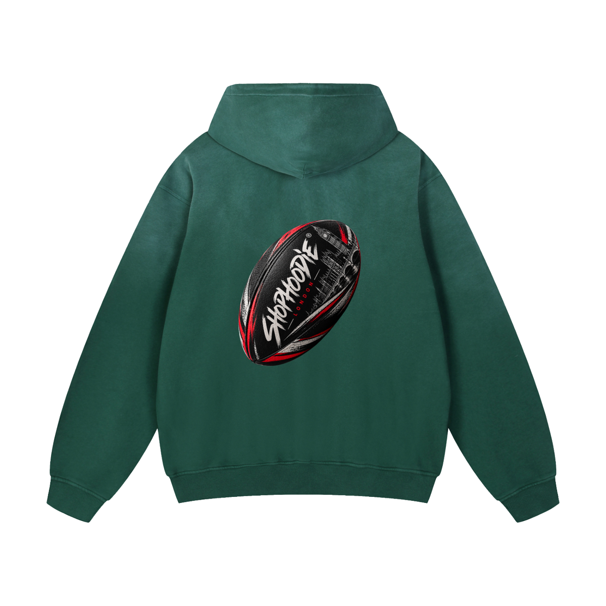 SHOPHOODIE LONDON Rugby 400 GSM unisex heavyweight sunfade oversized hoodie for rugby fans – image 6