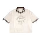 SHOPHOODIE STATE OF MIND Contrast Stripes Polo Collar T-Shirt