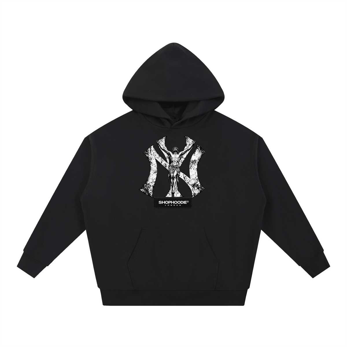 SHOPHOODIE® LONDON AVANT NY 430 GSM oversized heavyweight hoodie — product photograph 1