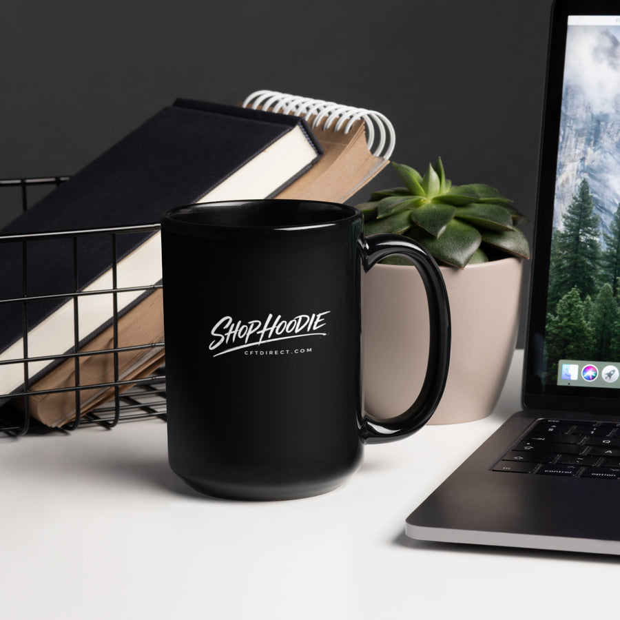 SHOPHOODIE® Black Glossy Mug — Drop 02
