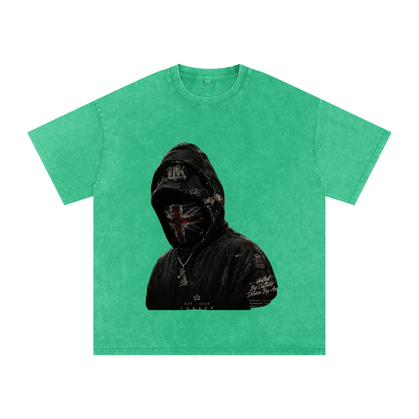 Snow Washed Oversized Cotton T-Shirt
