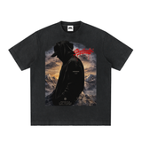 SHOPHOODIE® Masterpiece Eagle Vision Frayed Tee & Sun Fade Denim Jeans Complete Set