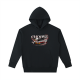 SHOPHOODIE® CHOOSE HAPPINESS Heavyweight Cotton Hoodie — 530 GSM