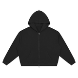 SHOPHOODIE BLANK Unisex Waffle Boxy Full Zip Hoodie