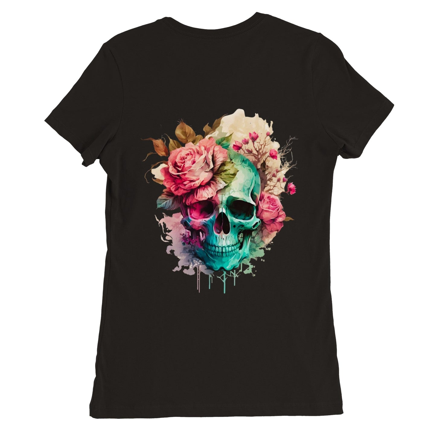 Calavera Extinción Premium Womens Crewneck T-shirt