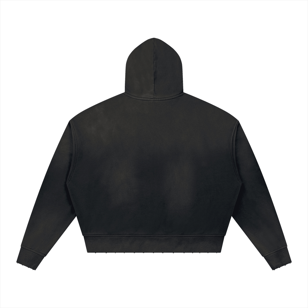 SHOPHOODIE® BLANK Sunfade Distressed Boxy Hoodie — 370 GSM product image 2