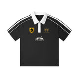 SHOPHOODIE® Contrast Collar Short-Sleeve Polo Shirt — 240 GSM
