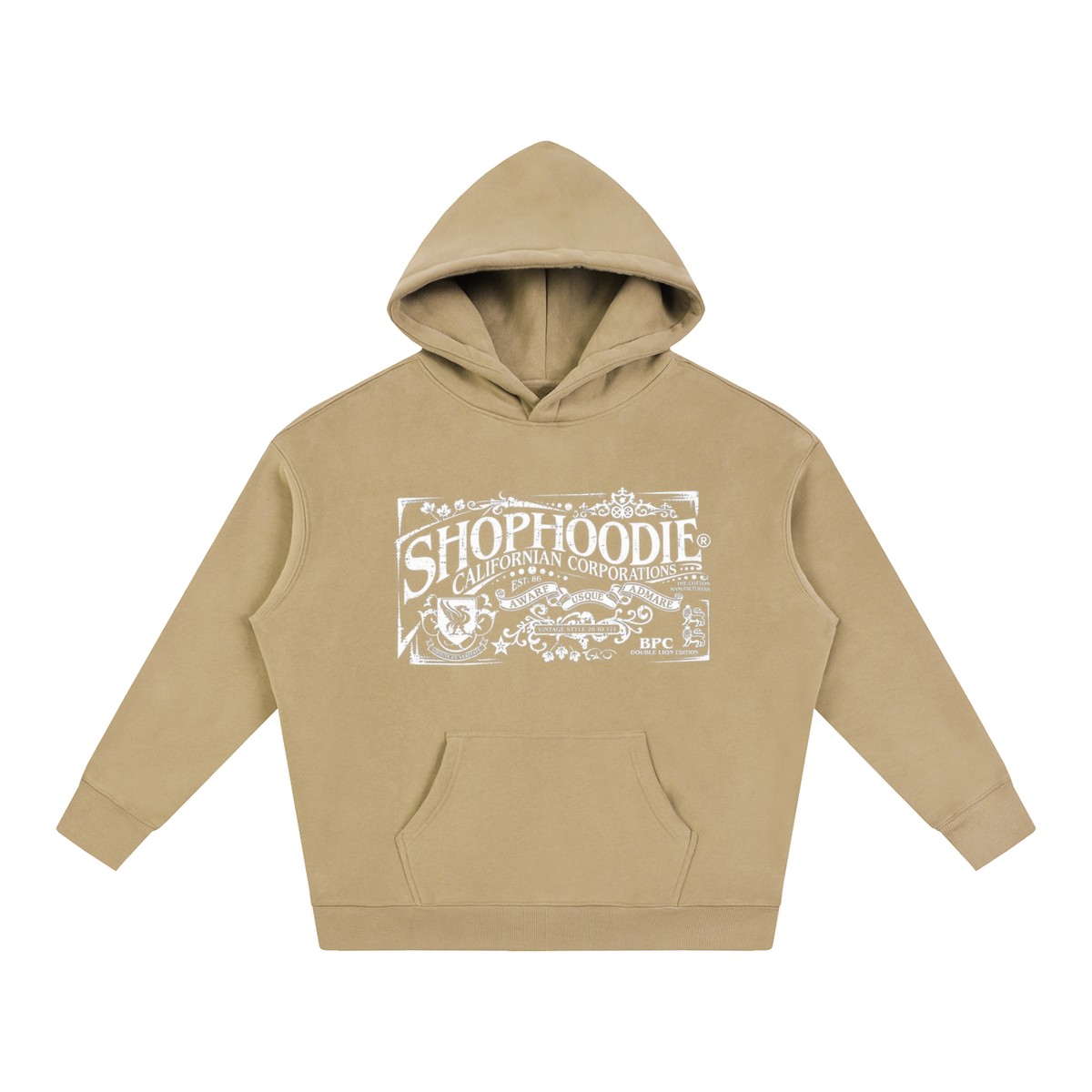 SHOPHOODIE® CALIFORNIA VARNAGE Oversized Fleeced Hoodie — 350 GSM
