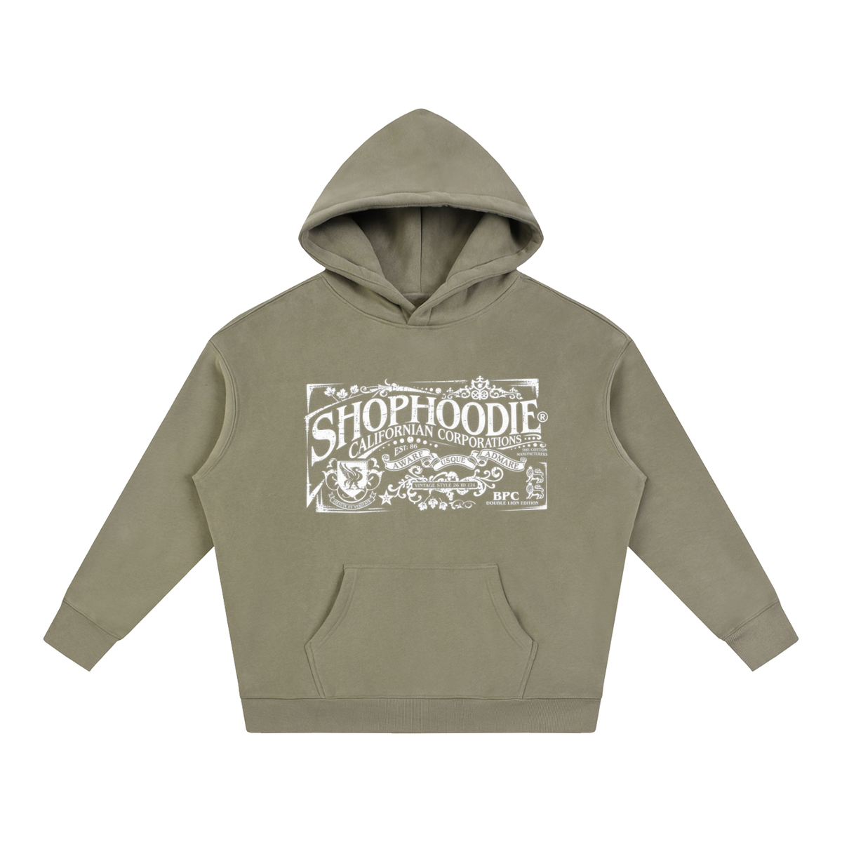 SHOPHOODIE® CALIFORNIA VARNAGE Oversized Fleeced Hoodie — 350 GSM