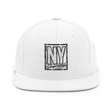 SHOPHOODIE® Embroidered Structured Snapback Hat – White
