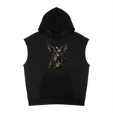 SHOPHOODIE® Unisex Panel Mesh Sleeveless Hoodie — 240 GSM