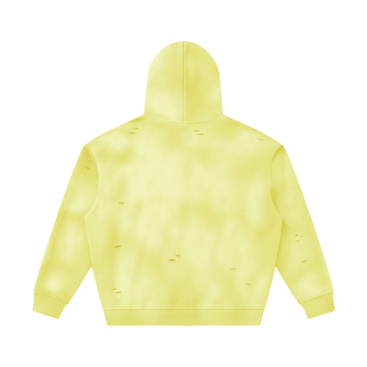 SHOPHOODIE® BLANK Sunfade Frayed Oversized Fleece Hoodie — 350 GSM — product image 6