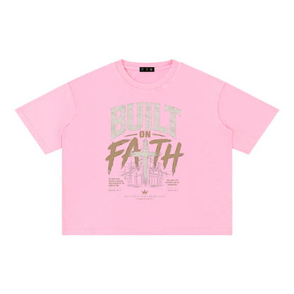 Shophoodies,Shophoodie,clothing,t shirt,built on faith,Christian t shirt