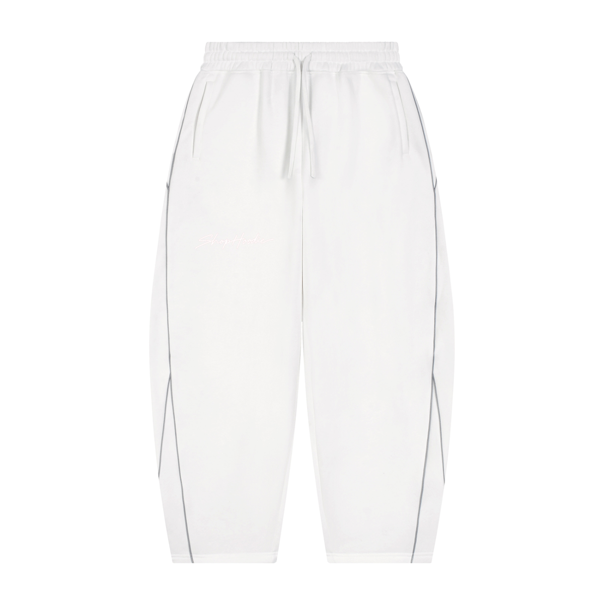 SHOPHOODIE® Piping Heavyweight Fleece Barrel-Leg Sweatpants – product image 3