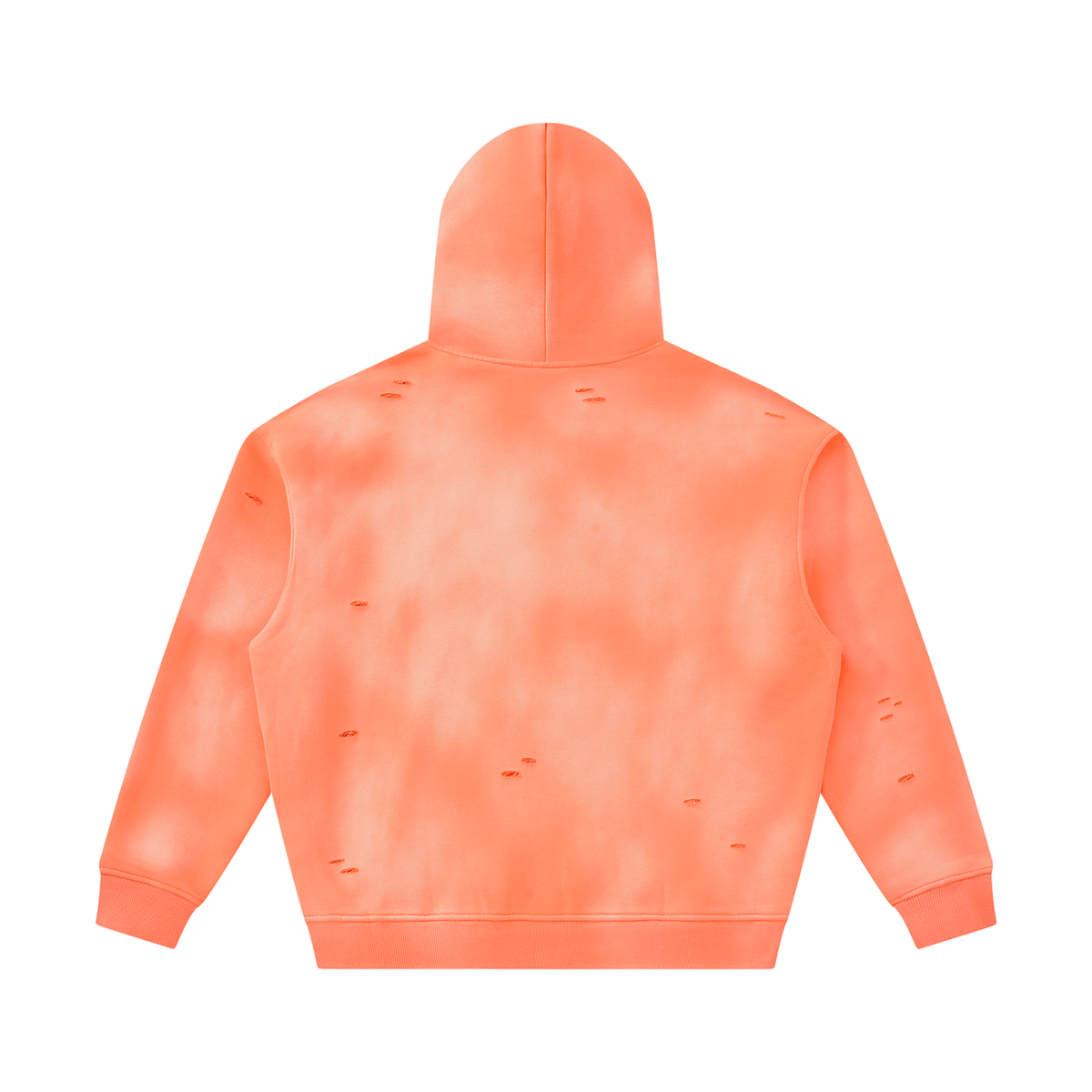 SHOPHOODIE® BLANK Sunfade Frayed Oversized Fleece Hoodie — 350 GSM — product image 8