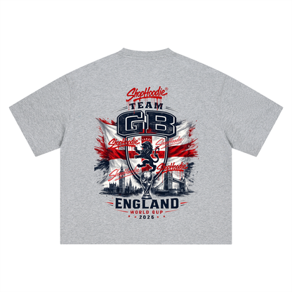 SHOPHOODIE® TEAM GB WORLD CUP 2026 BOXY OVERSIZED T-SHIRT