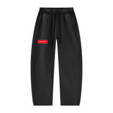 SHOPHOODIE BOX LOGO Vintage Wash Barrel Leg Sweatpants