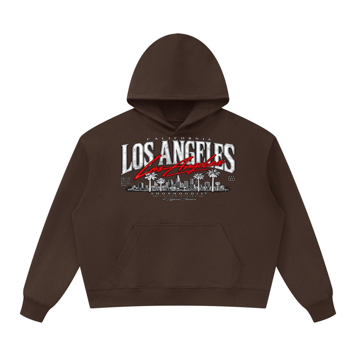 SHOPHOODIE® AVANT Los Angeles Hoodie Dark Tones — top half of this complete set, further view