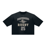 SHOPHOODIE® RUGBY 25 Vintage Sunfade Boxy T-Shirt — 230 GSM
