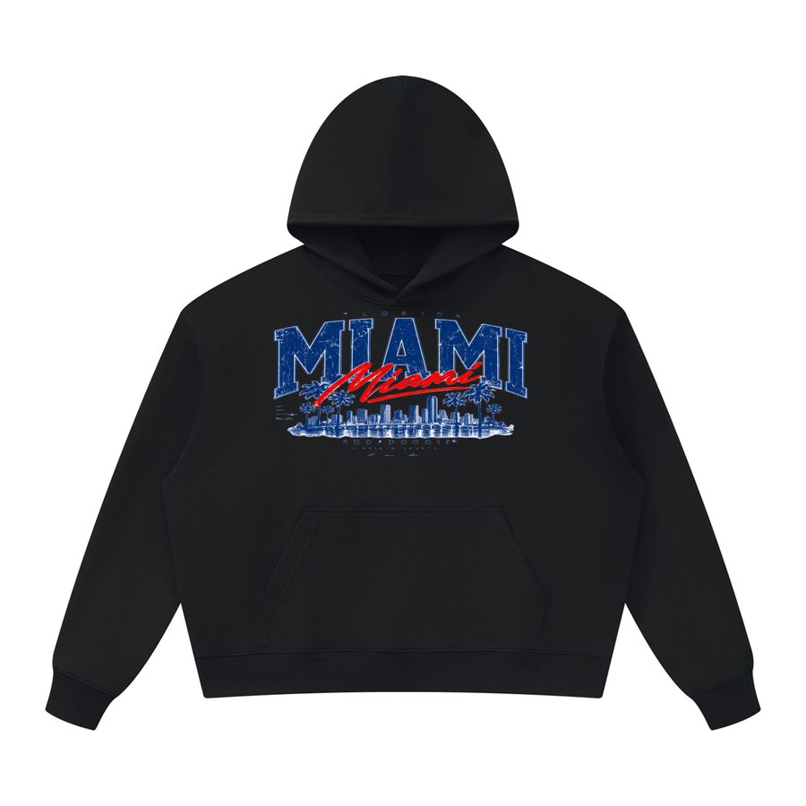 SHOPHOODIE® MIAMI Oversized Heavyweight Full-Zip Hoodie — 530 GSM