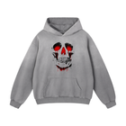 SHOPHOODIE RED SKULL Heavyweight Sunfade Oversized Hoodie