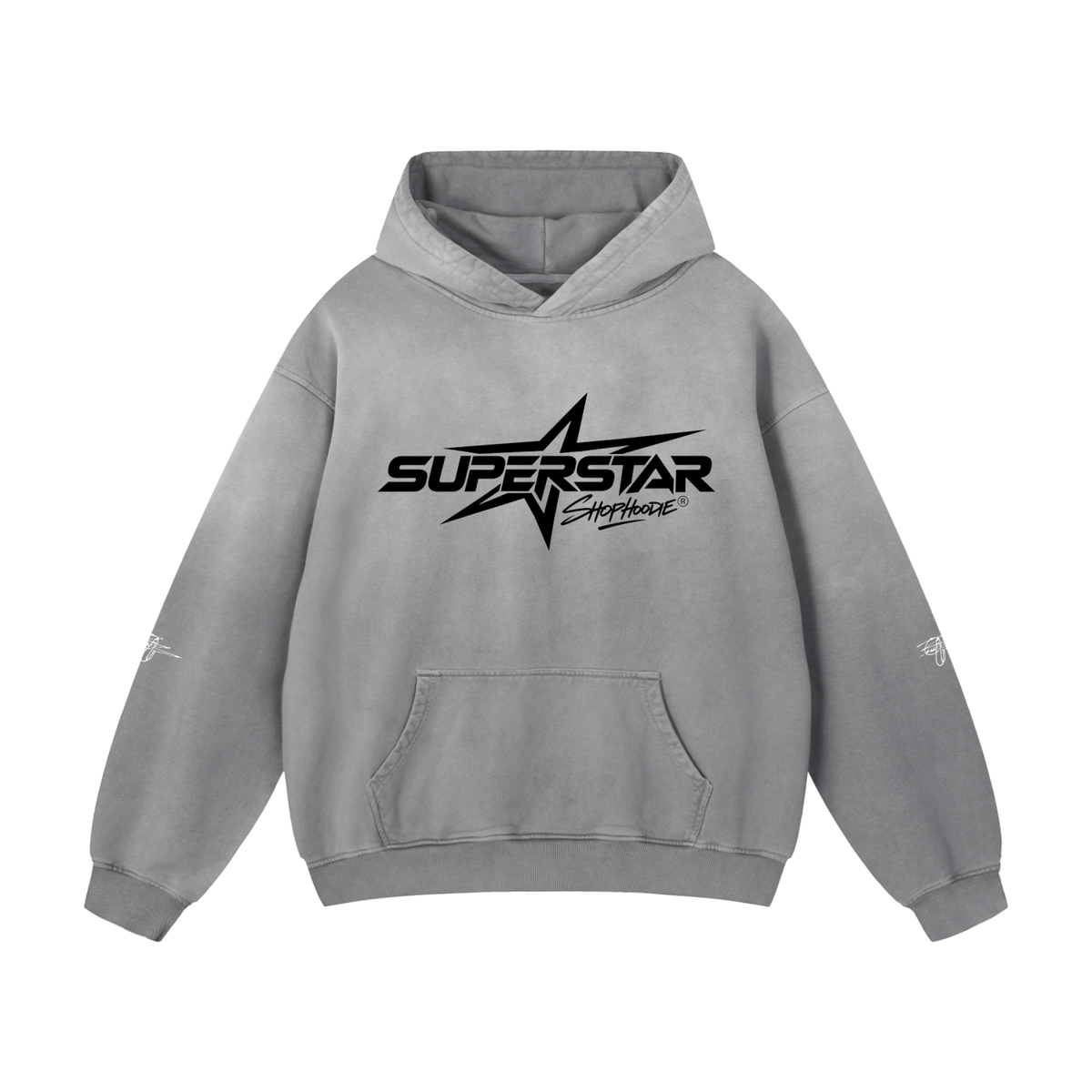 SHOPHOODIE® LONDON SUPERSTAR 400 GSM heavyweight cotton sunfade oversized hoodie — product view 3