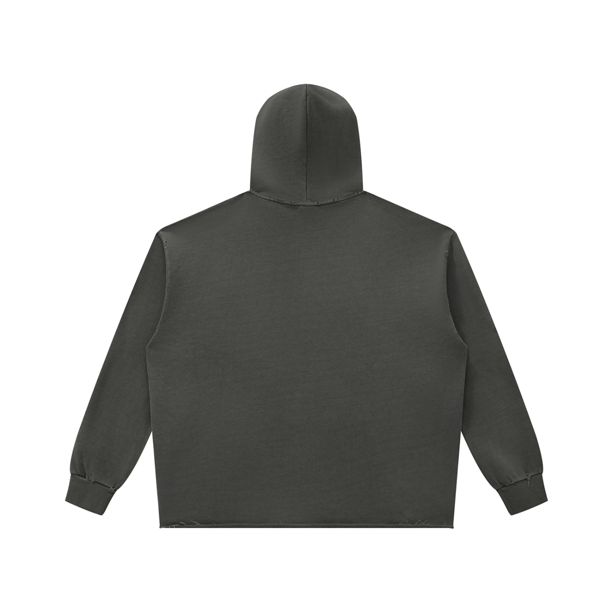 SHOPHOODIE® ENTREPRENEUR unisex 420 GSM heavyweight vintage-wash raw-edge hoodie — product view 6