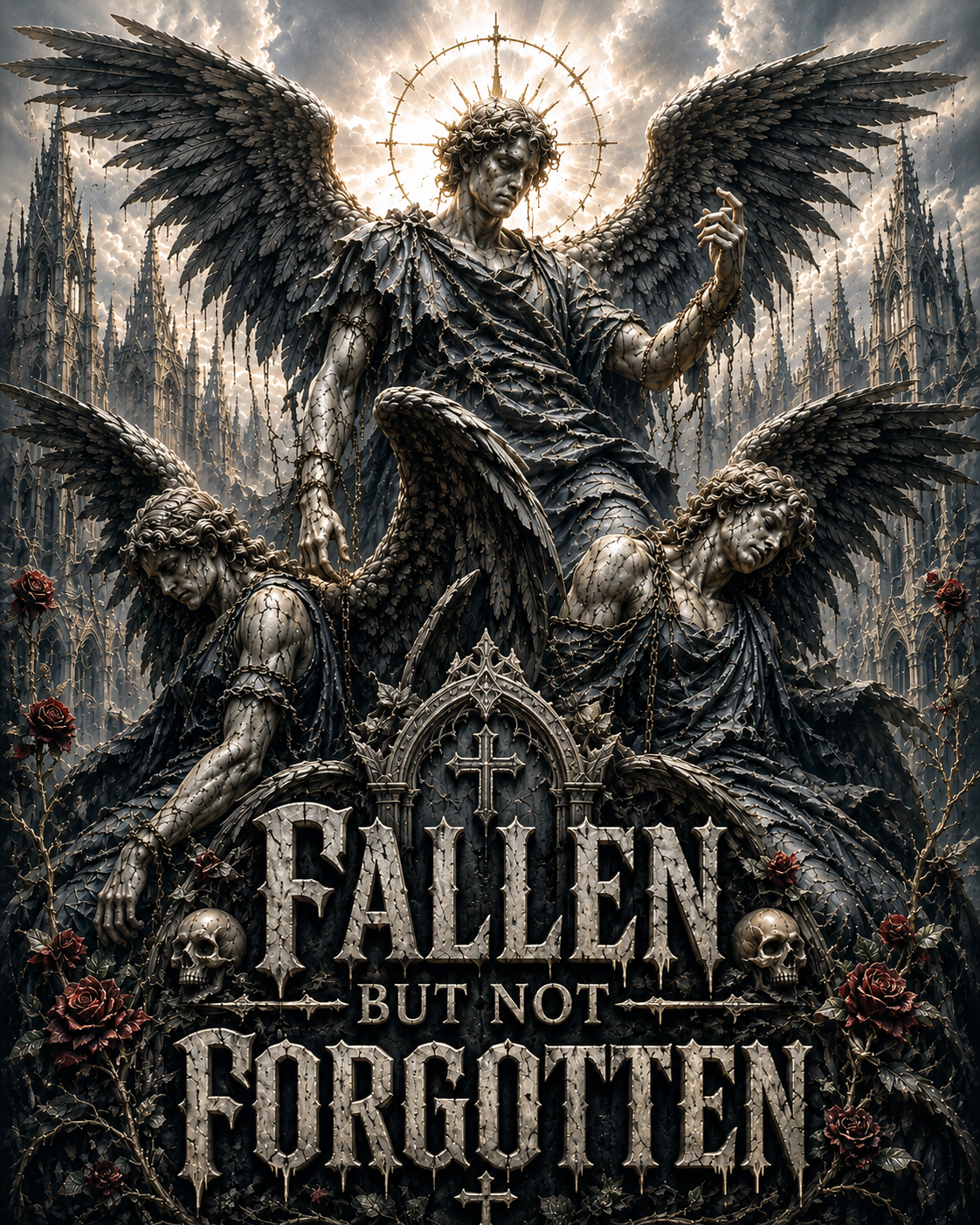 Shophoodie Fallen but not forgotten Unisex Oversized Cotton T-Shirt