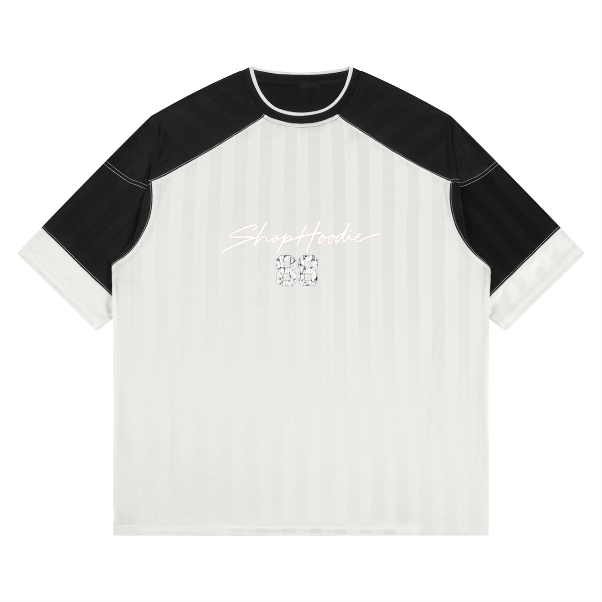 SHOPHOODIE® 88 Unisex Striped Raglan Jersey — 150 GSM — view 1