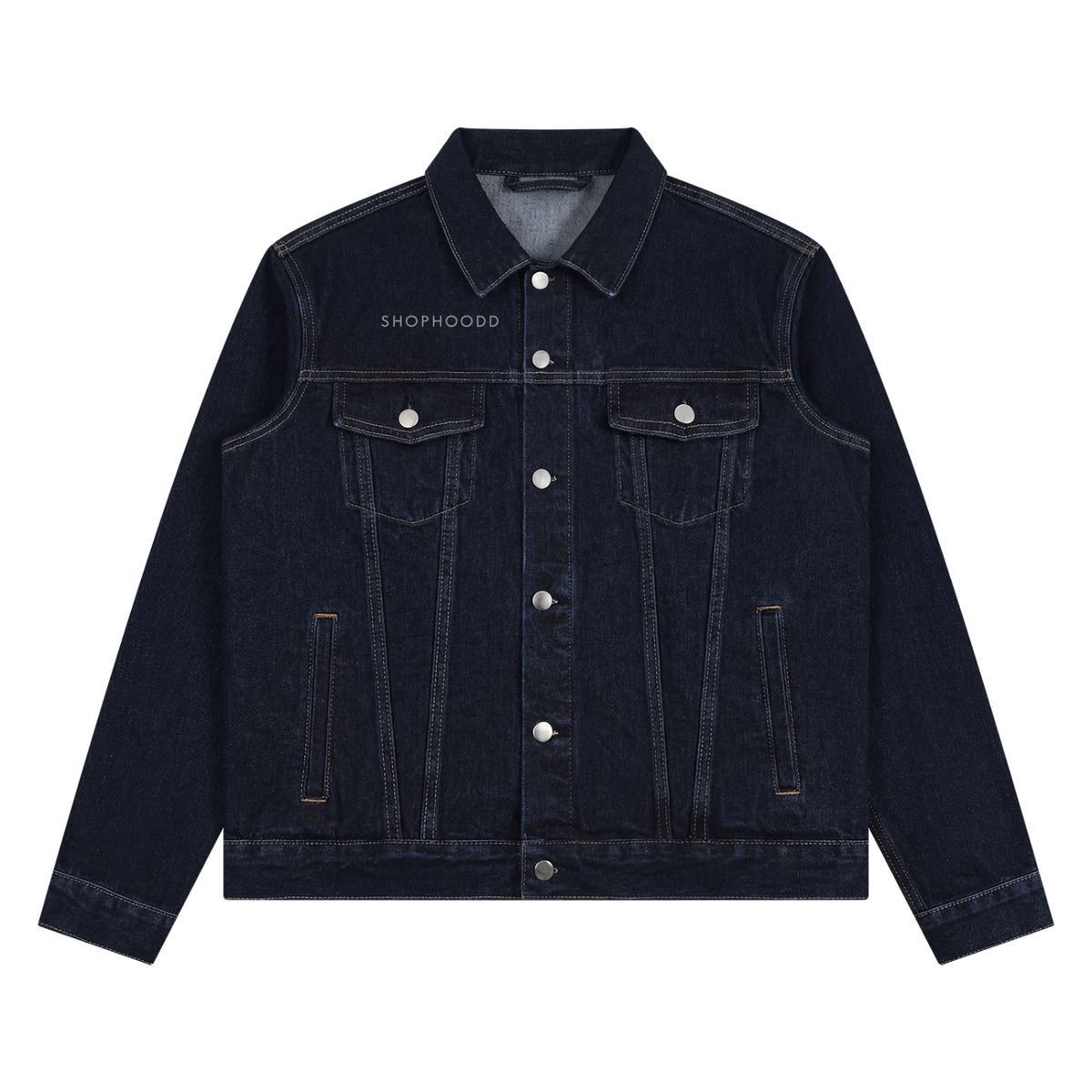 SHOPHOODIE® LONDON SHOPHOODD 440 GSM vintage-wash denim jacket — product image 5