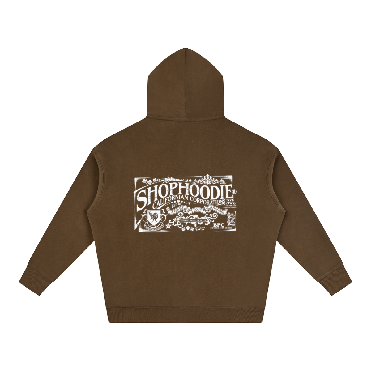 SHOPHOODIE® CALIFORNIA VARNAGE Oversized Fleeced Hoodie — 350 GSM