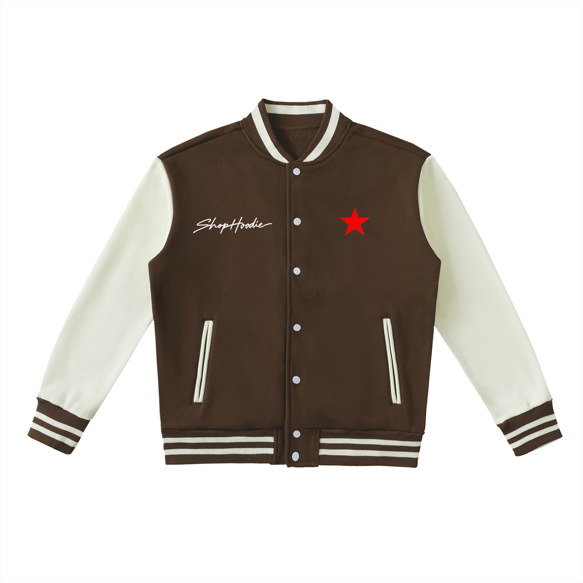 SHOPHOODIE® SH SIGNATURE AVANT Two-Tone Fleeced Varsity Jacket – product image 7