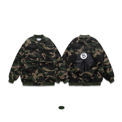 Themed Camouflage Couple Street Fashion Jacket Work Jacket